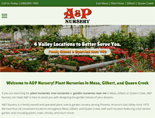 Tablet Screenshot of apnursery.com